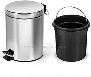 Stainless Steel Pedal Bin – Silent Close, Detachable Inner