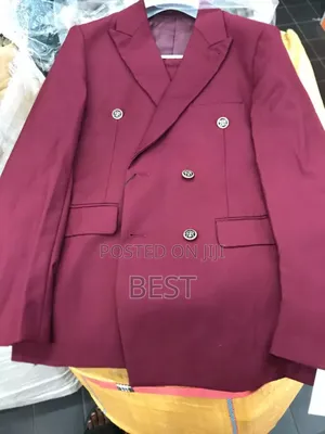 Double Breasted Quality Suit Available as Seen
