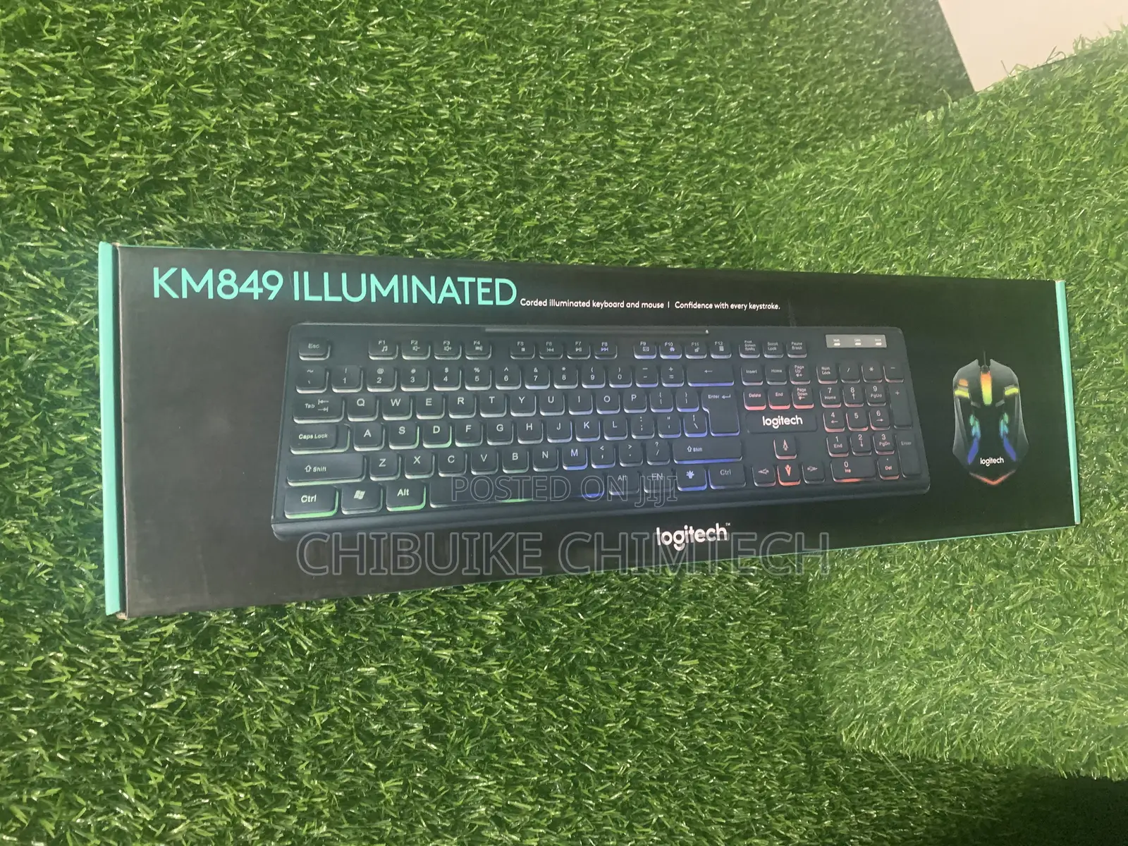 Logitech Wired Keyboard and Mouse Km849 Illuminated Backlit