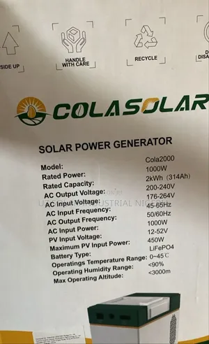 2kwh Cola Solar Generator