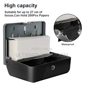 Black Tissue Paper Towel Dispenser