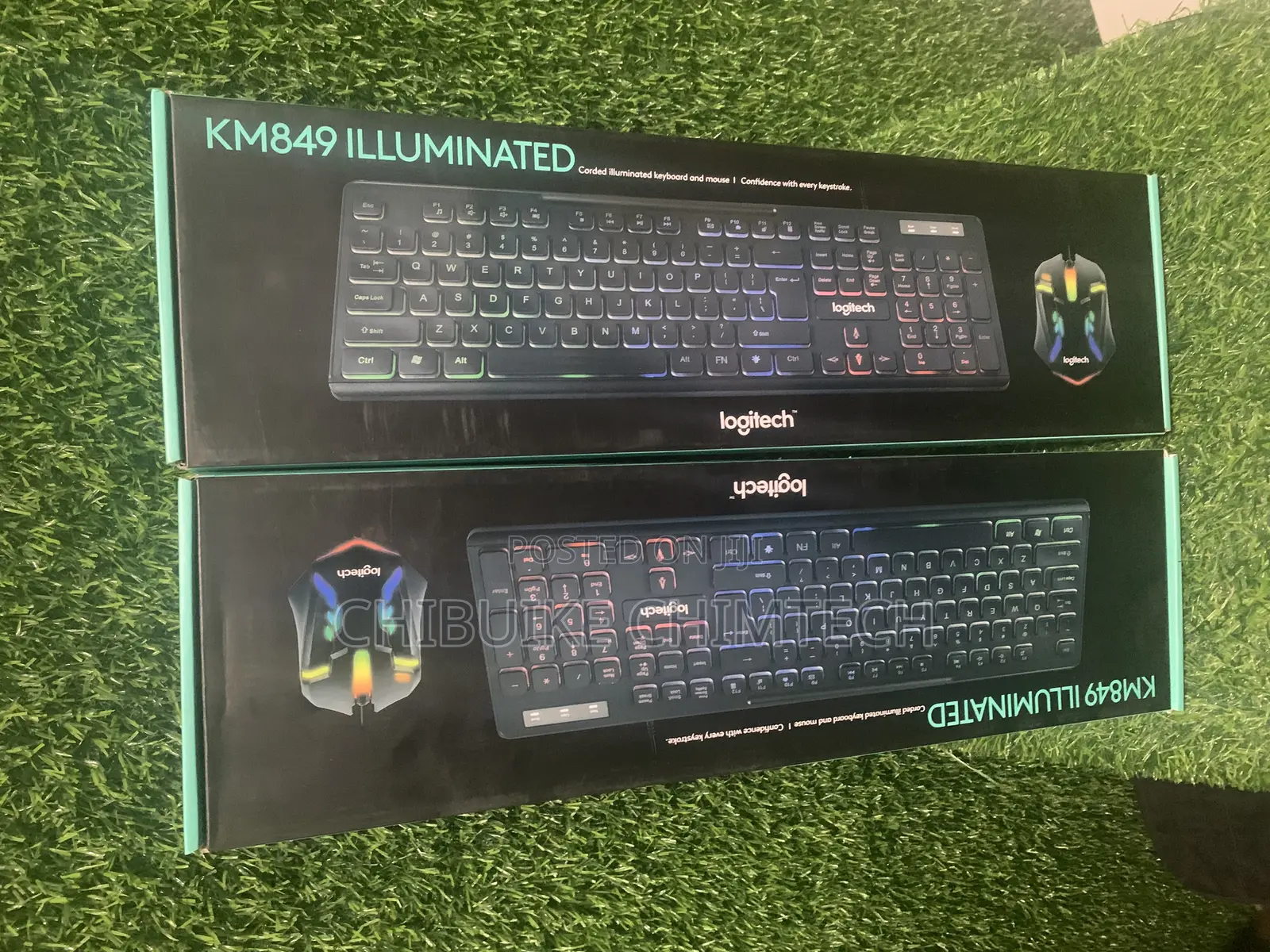 Logitech Wired Keyboard and Mouse Km849 Illuminated Backlit