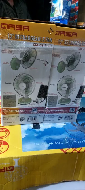 Qasa Table Solar Rechargeable Fan