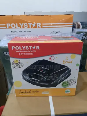 Polystar 2 Slices Realiable Sandwich Maker Pv-Swb830b2