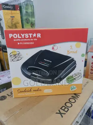 Polystar 2 Slices Dependable Sandwich Maker Pv-Swb830b2
