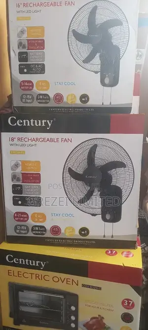 Century Wall Rechargeable Fan 18inch
