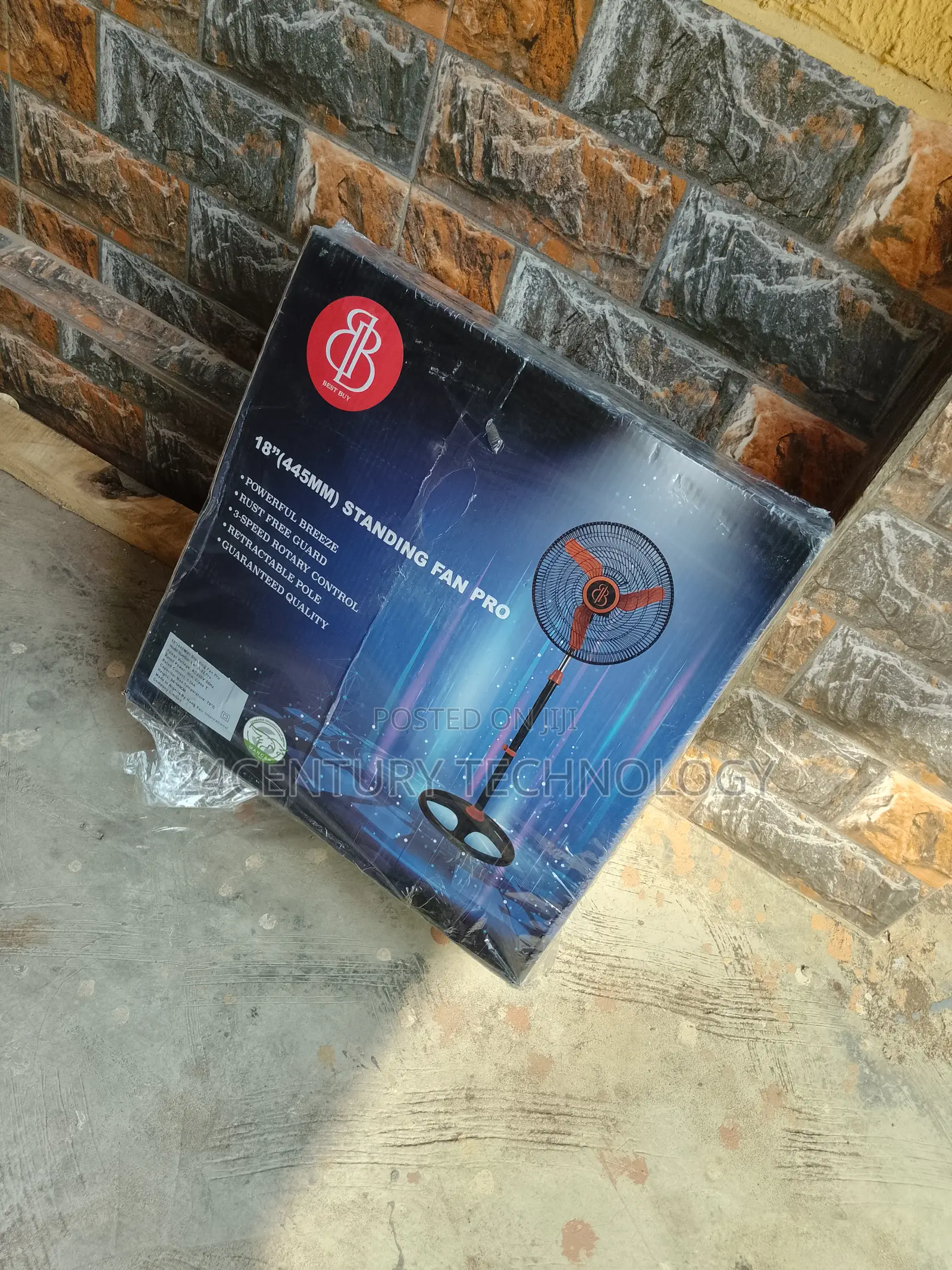 18" Bb Standing Fan - Powerful Cooling for Any Space