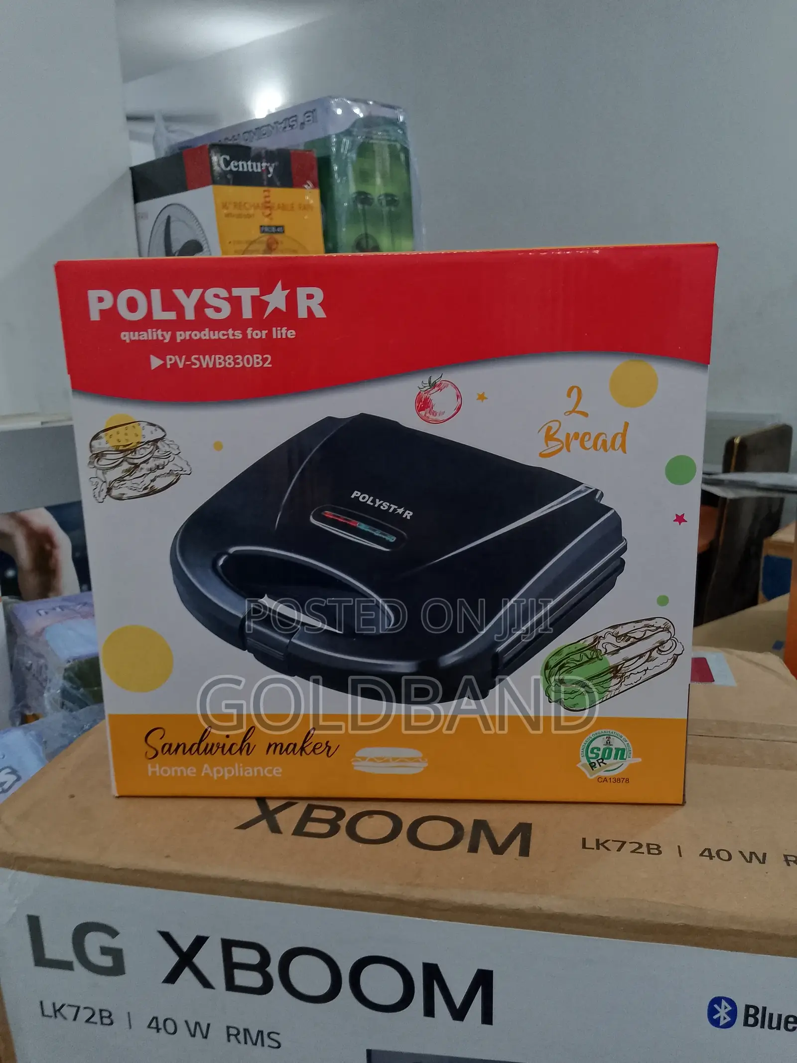 Polystar (Pv-Swb830b2) 2 Slices Crusty Sandwich Maker
