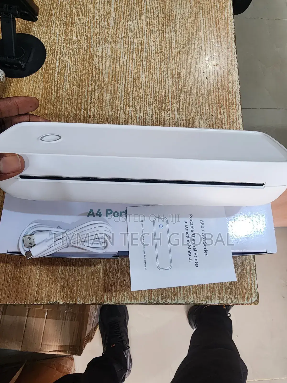 A4 Portable Wireless Rechargeable Office Printer