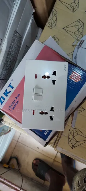 Original 13 Amps Akt White Double Socket