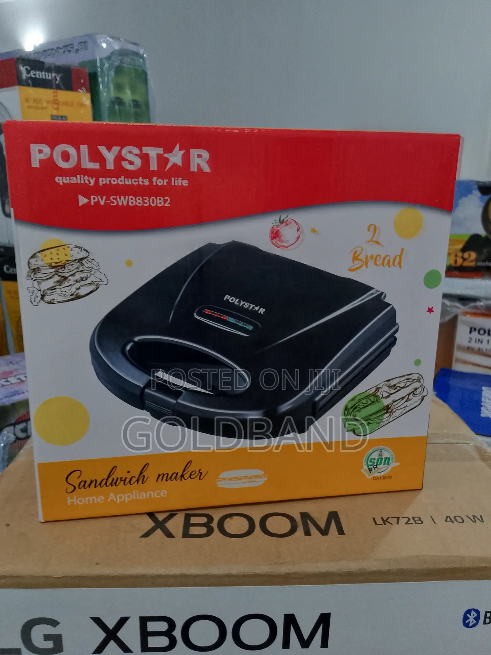 Polystar 2 Slices Sandwich Maker (Toasting Made Easy)
