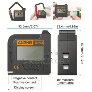 Aneng 168max Digital Lithium Battery Capacity Tester LCD