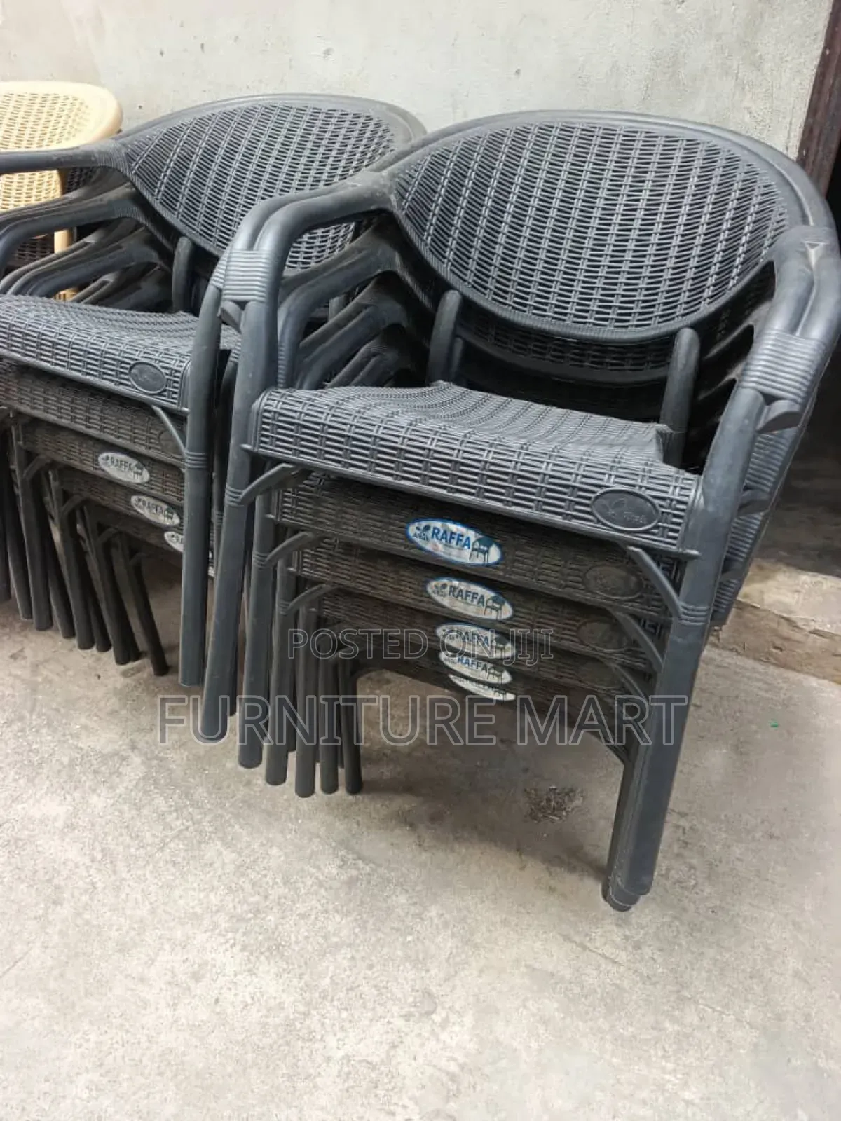 Pretty Bamboo (Rafia)Design Plastic Chairs