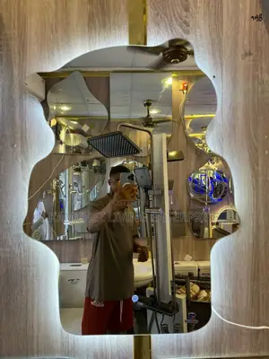 Modern Led Backlit Bear-Shaped Bathroom Mirror