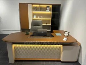 Complete Set of Executive Office Desk With Executive Chair