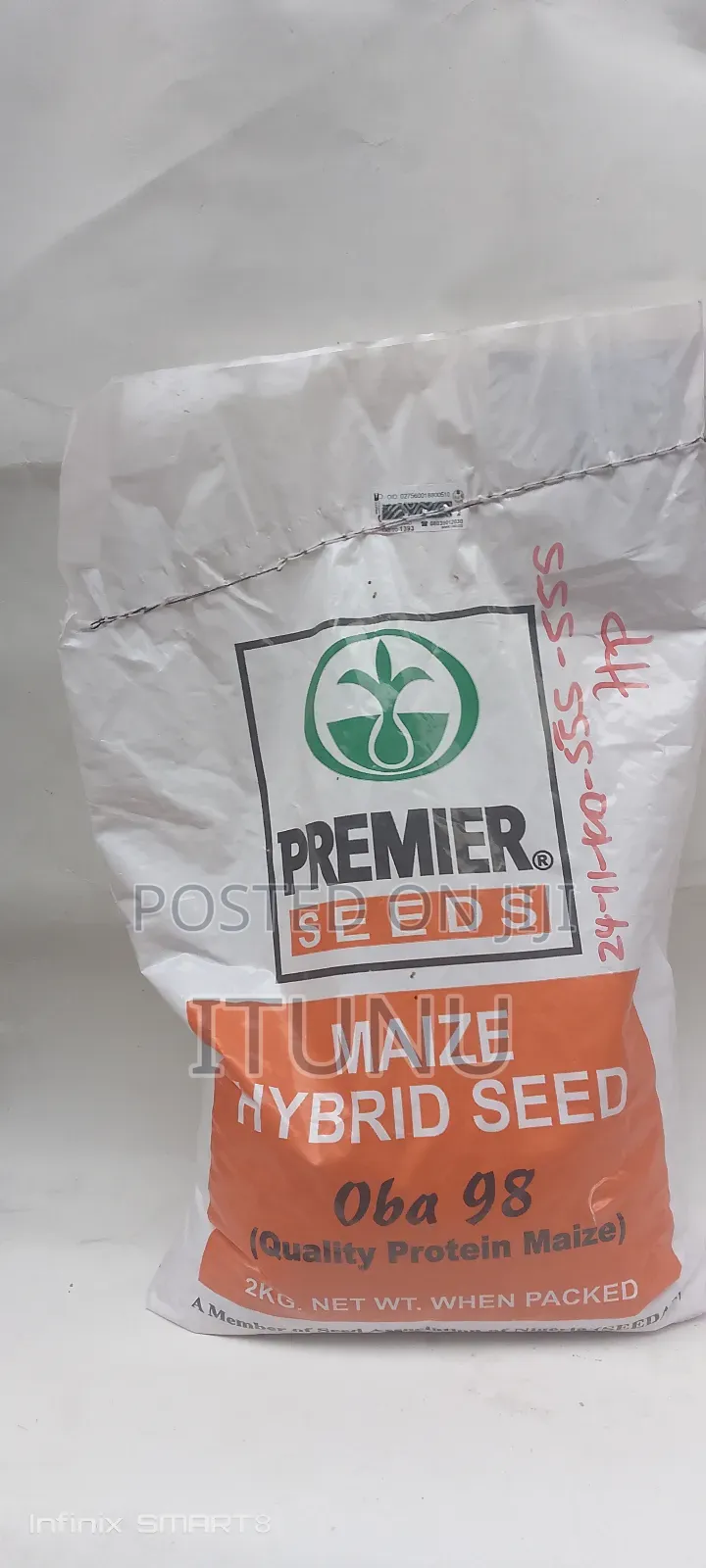 Hybrid Maize (Corn) Seed Oba 98
