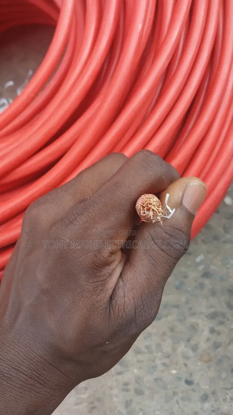 25mm Single Cable Flexible Red