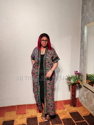 Luxury Stoned Ankara Kimono Jacket