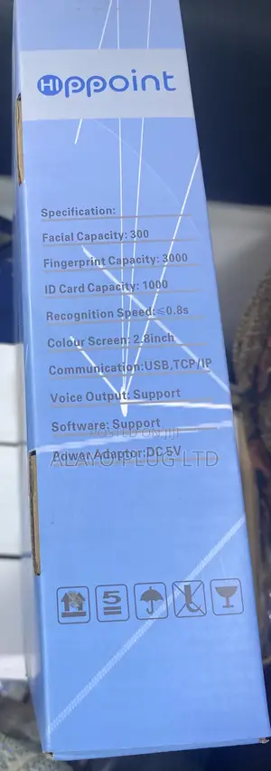 Hippoint Biometric Face N Fingerprint Time Attendance Device