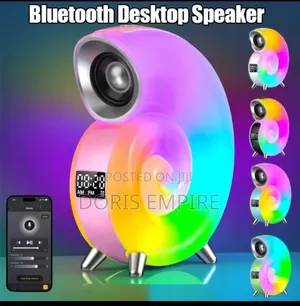 Photo - Wireless Bluetooth Desktop Speaker With Led Light Lamp Alarm