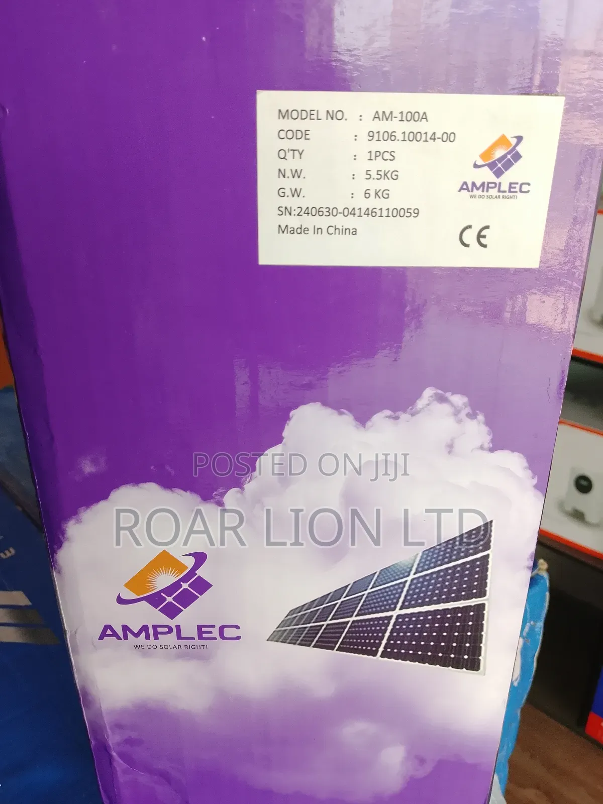 Amplec 100ah Mppt Charge Controller