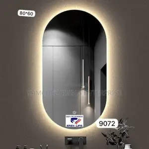 Super2 Oval Led Backlit Bathroom Mirror – 80x60cm