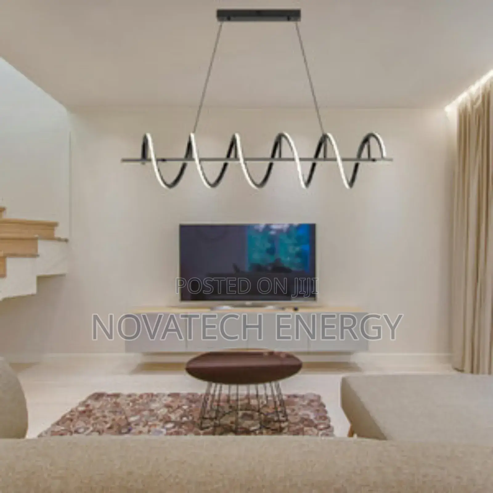 Spiral Design Dropping Chandelier Light