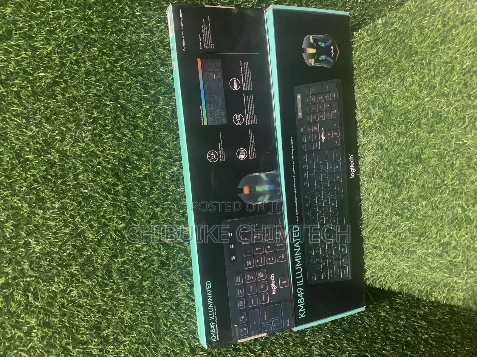 Logitech Wired Keyboard and Mouse Km849 Illuminated Backlit