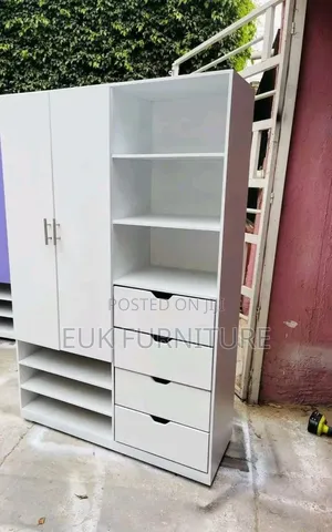 #1054# Wardrobe With Carved Openings Drawers