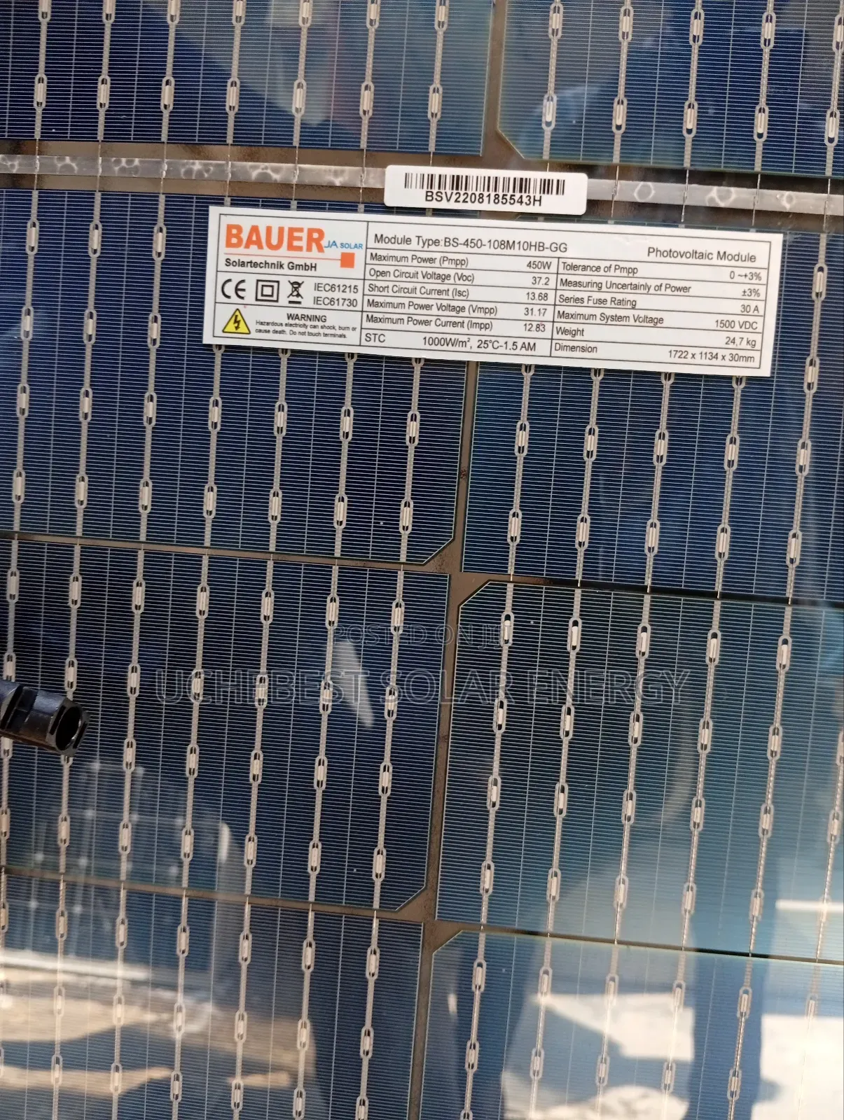 450w Bauer Ja Solar Panel by Fetcher