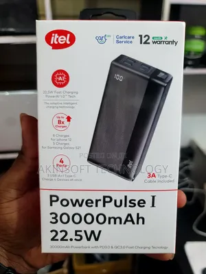 Itel 30000mah Type-C Output Fast Charging Power Bank