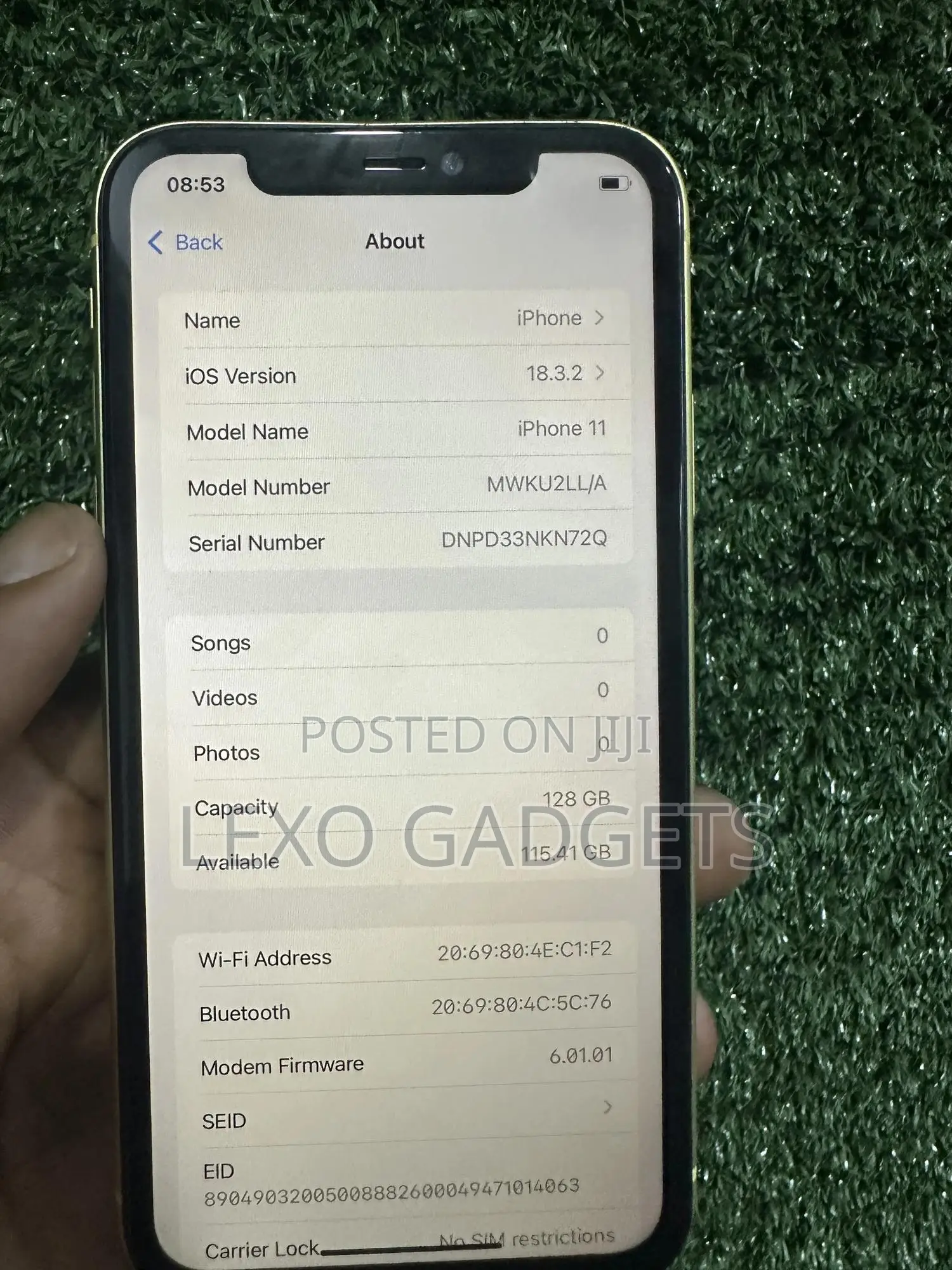 Apple iPhone 11 128 GB Yellow
