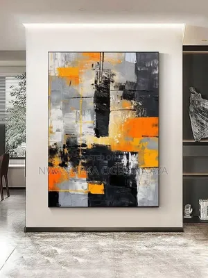 Photo - Orange Abstract Canvas Print Background