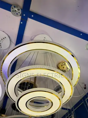 Modern Simple Acrylic Metal Circle Dining Pendant