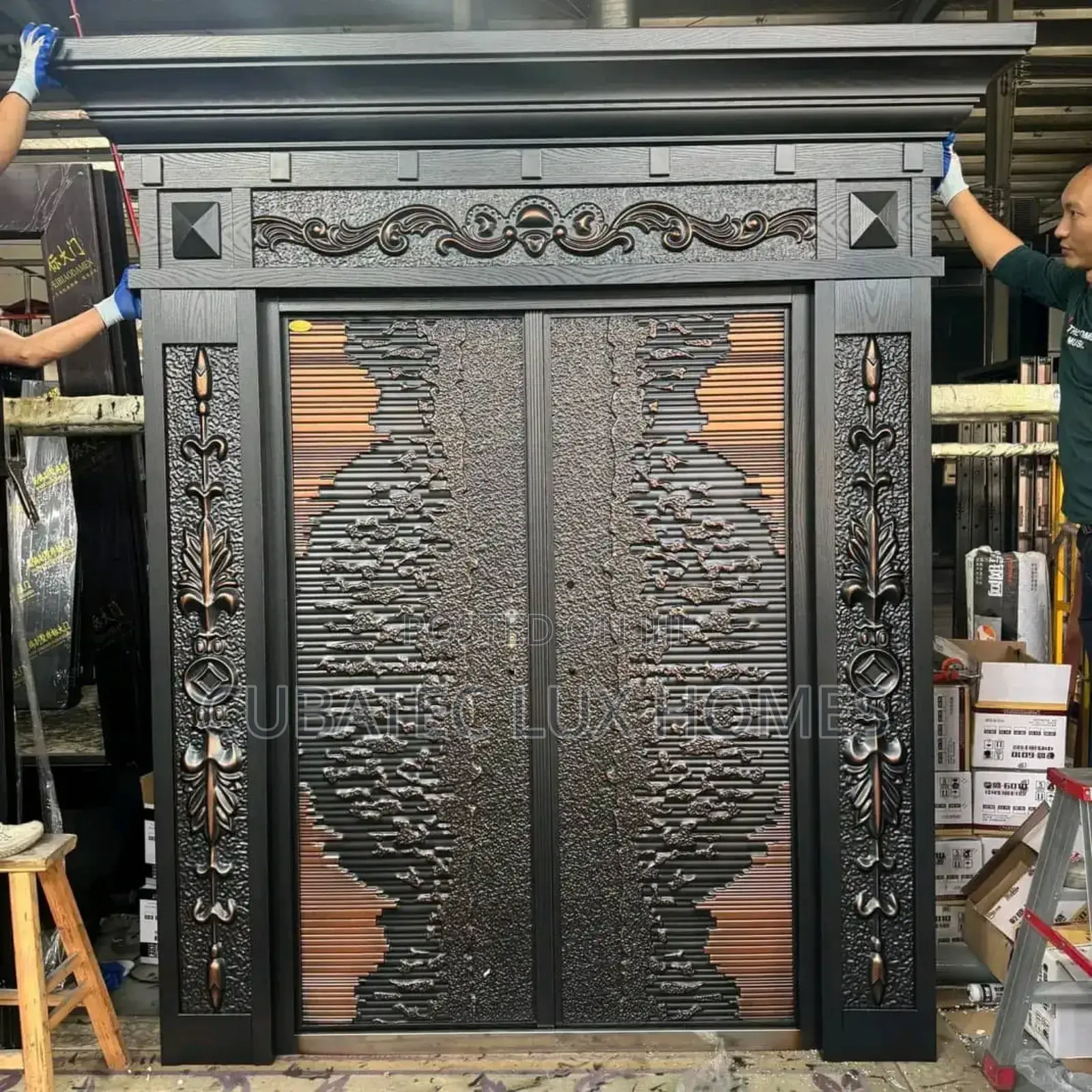 4ft Semi Bulletproof Copper Door With Arc