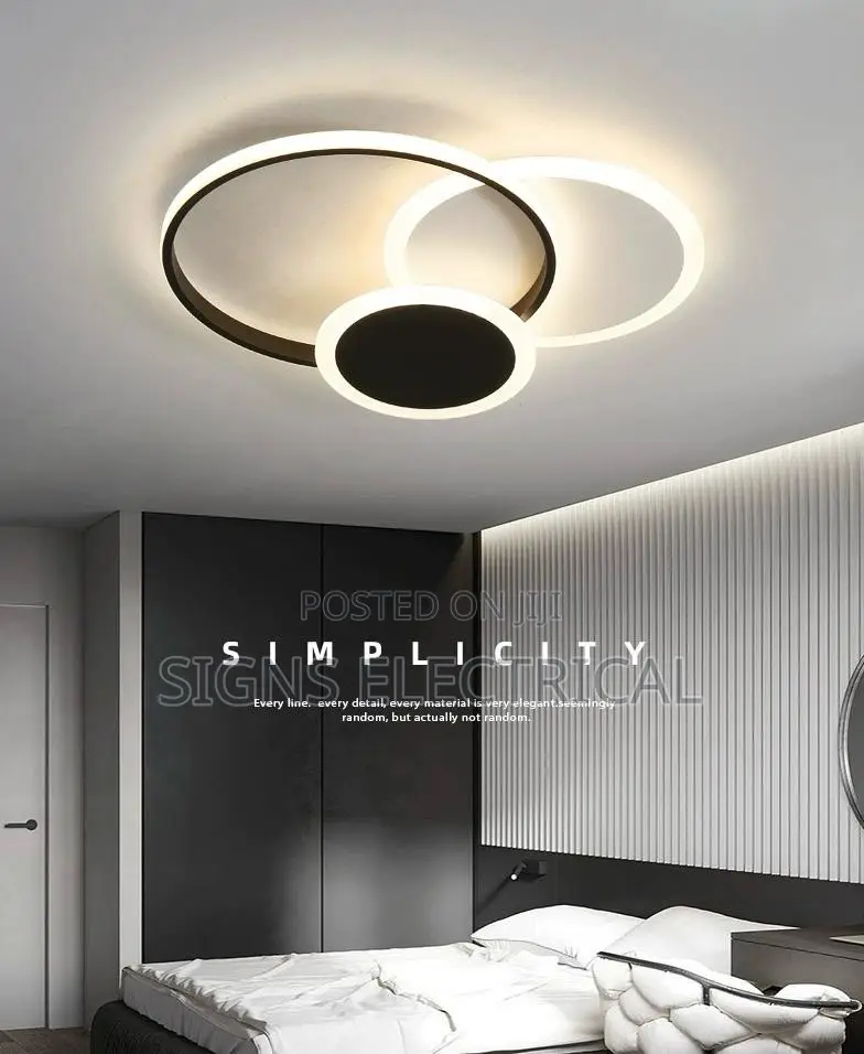 Modern Simple Bedroom Led Ceiling Lamp