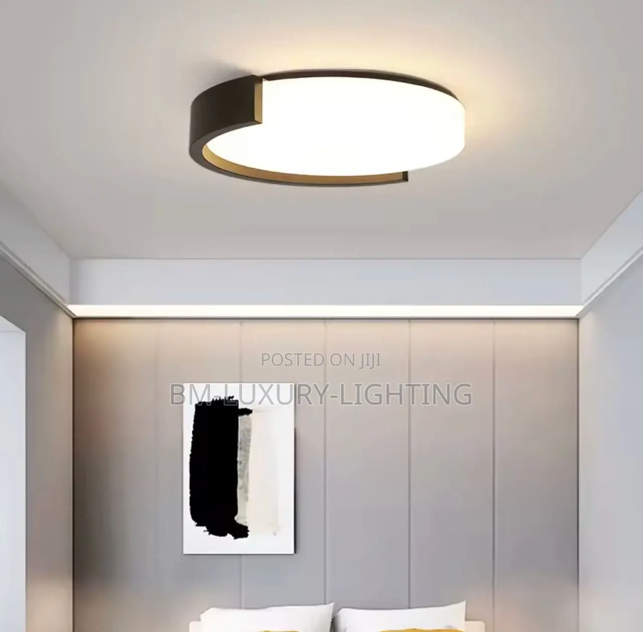 Latest Nordic White / Black Executive Ceiling Flush.