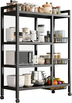 4-tier Kitchen Storage Rack Heavy Duty Metal