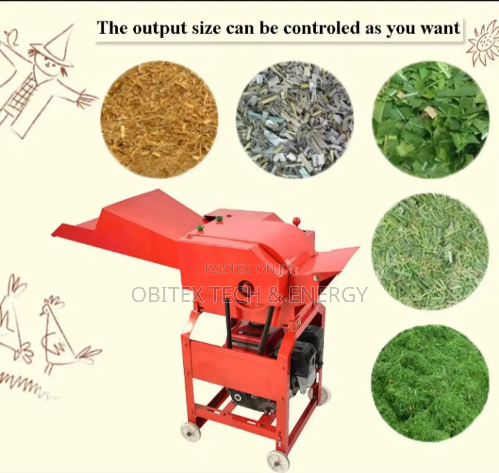 Corn Straw Grass Chaff Cutter Machine – Durable Efficient