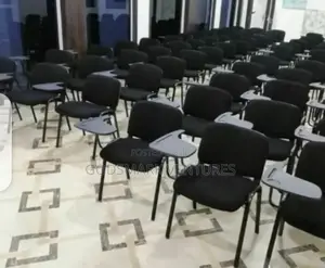 Durable Training/Seminar Chair With Writing Pad.