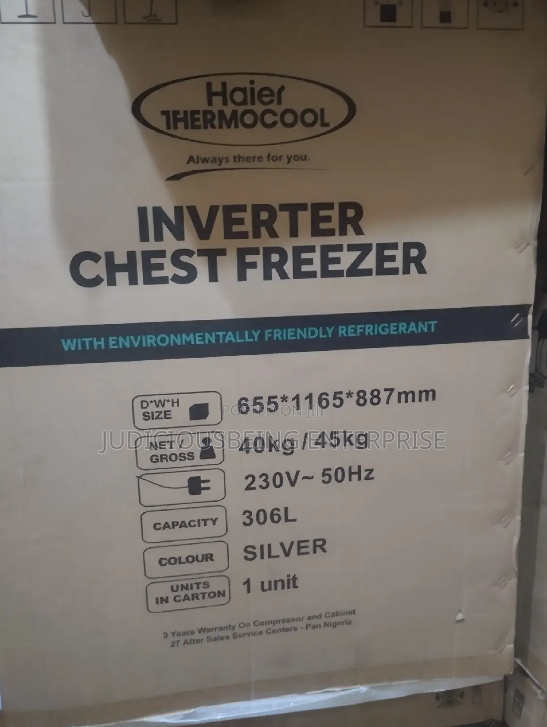 429l Double Doors Thermocool Inverter Freezer