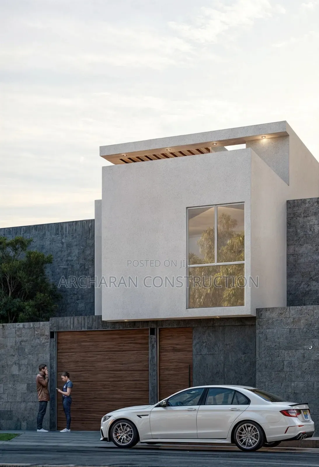 Duplex on a Half a Plot of Land