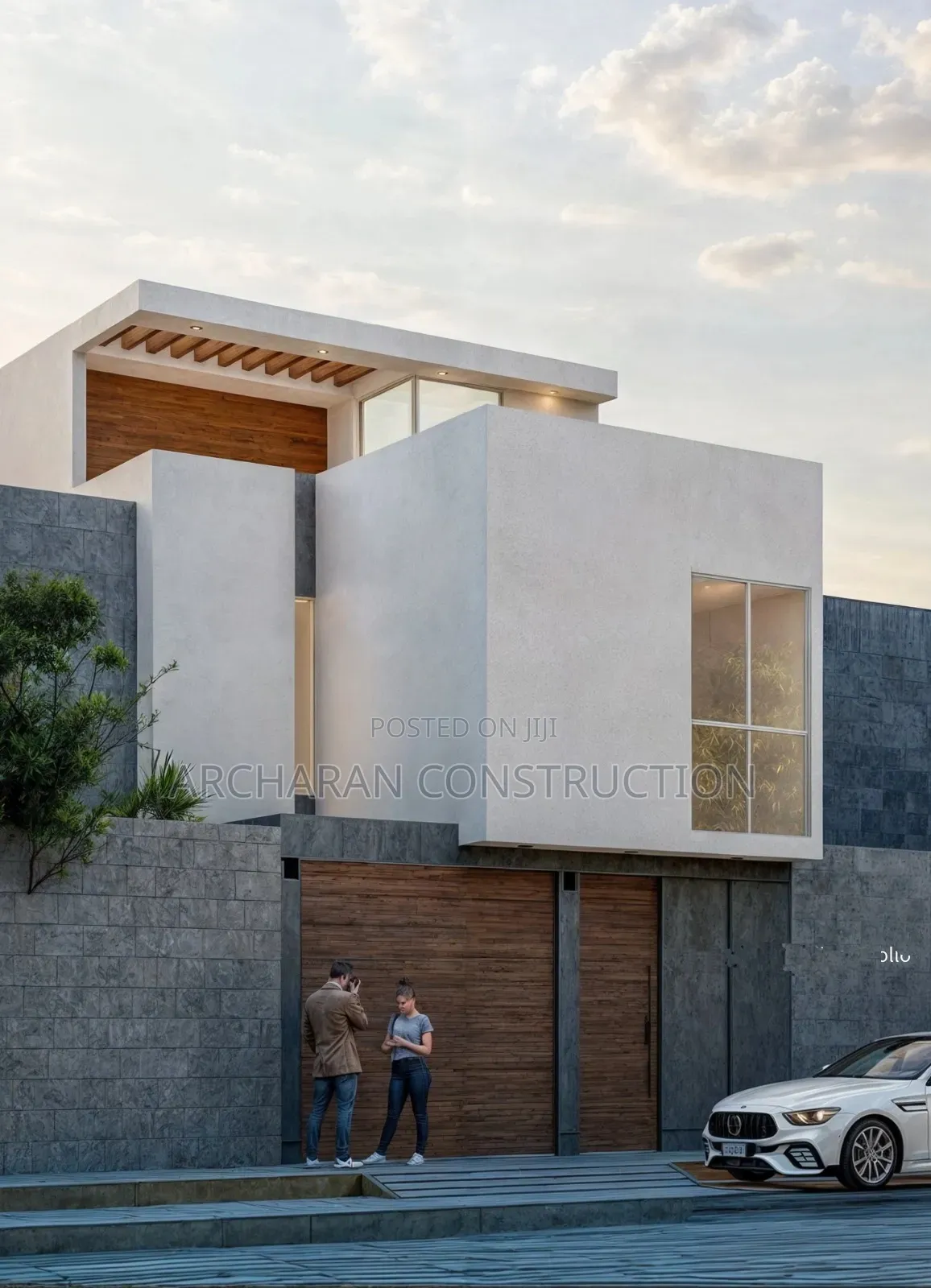 Duplex on a Half a Plot of Land