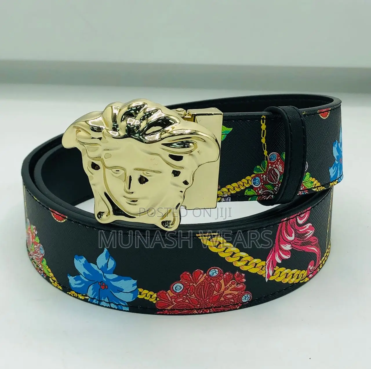 Original Leather Versace Belt