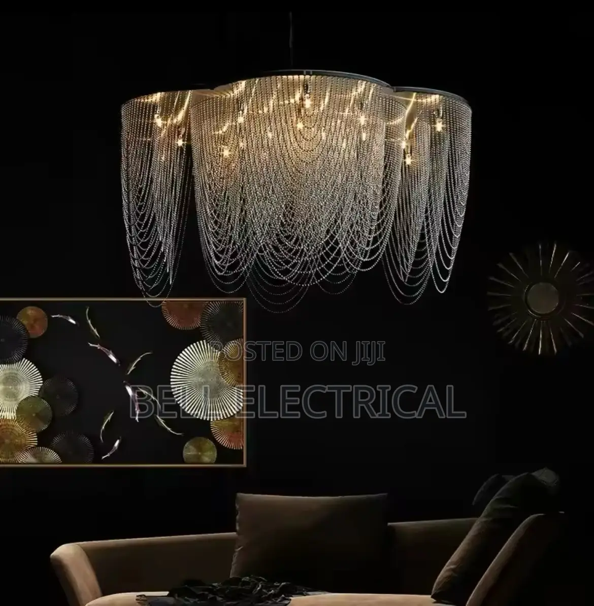 Aluminium Chain Pendant Light