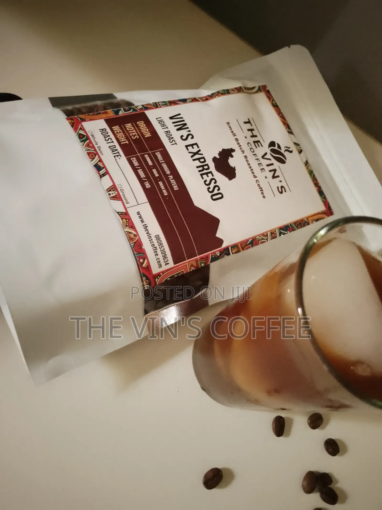 The Vin's Coffee Light Roasted Coffee Bean Ground