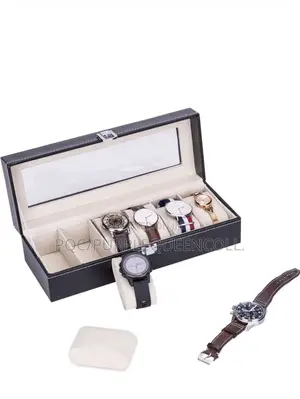 6 Slot Leather Storage Watch Box