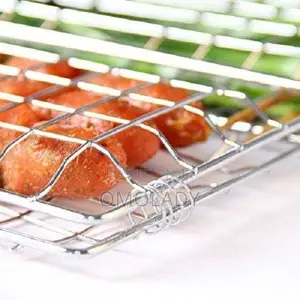 BBQ Grill Outdoor Foldable BBQ Grilling Basket
