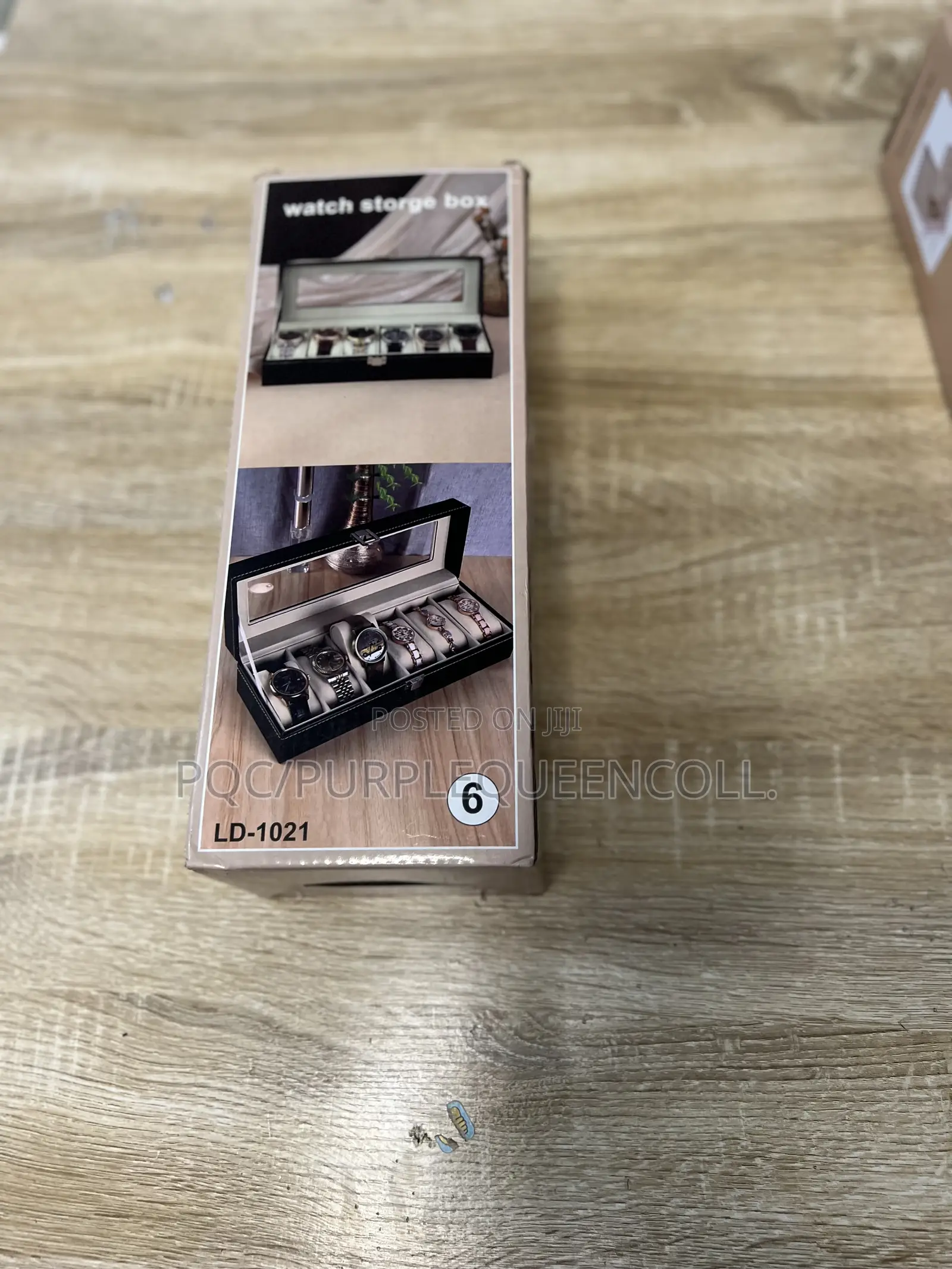 6 Slot Leather Storage Watch Box