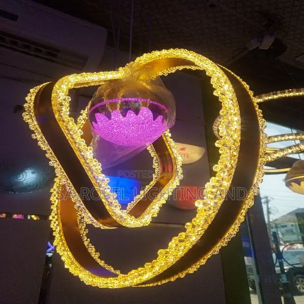 Big Double Ring Led Droplight Chandelier Fitting